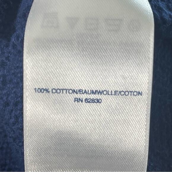 Land’s End Royal Blue 100% Cotton Cable Knit Sweater, The Drifter, Casual, M - Picture 8 of 10